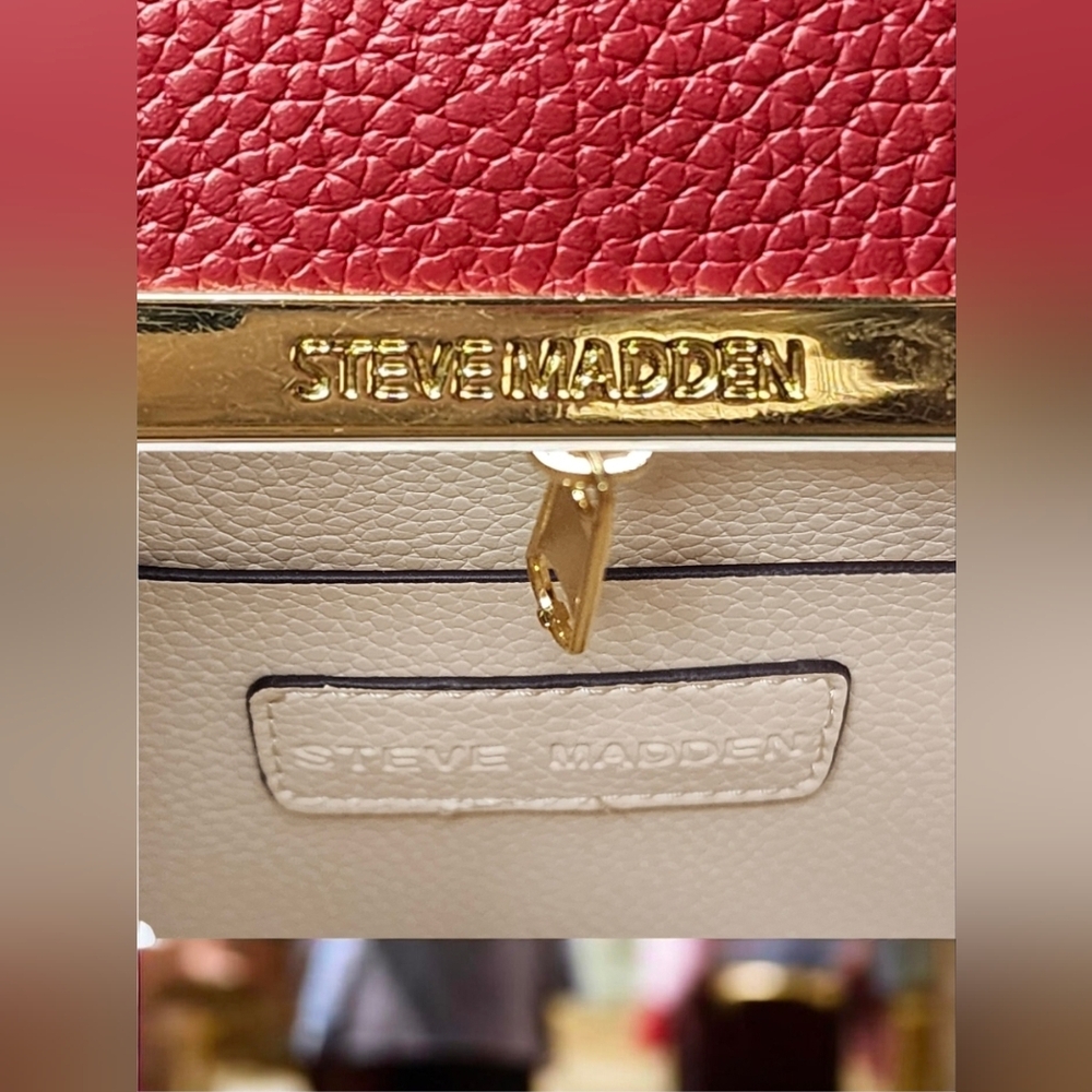 Steve Madden Billers Handbag With Matching Detachable Card Holder NWOT - Picture 13 of 13
